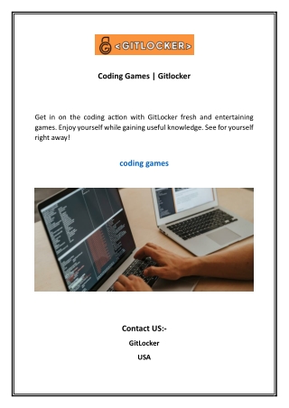 Coding Games  Gitlocker