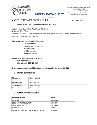 Creomulsion: Coating Away the Irritation