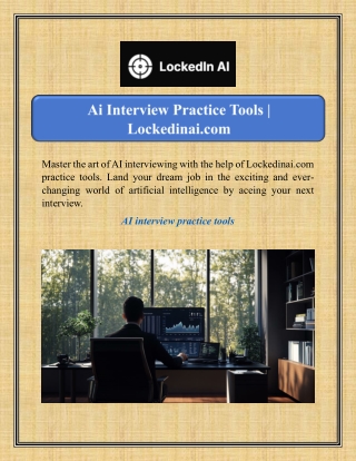 Ai Interview Practice Tools | Lockedinai.com