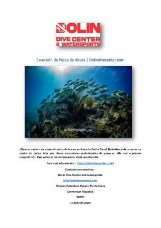 Excursión de Pesca de Altura | Dolindivecenter.com