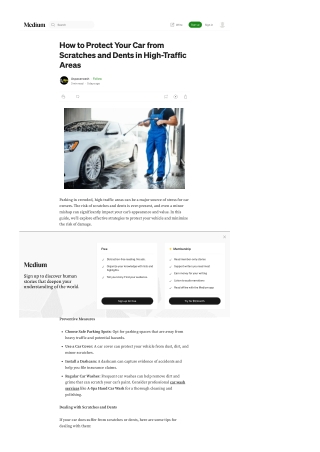 How to Protect Your Car from Scratches and Dents in High-Traffic Areas