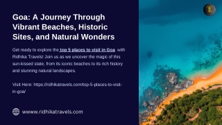 Top 5 places to visit in Goa