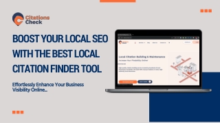 Boost Your Local SEO with the Best Local Citation Finder!