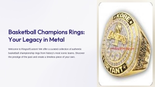 Basketball Champions Ring