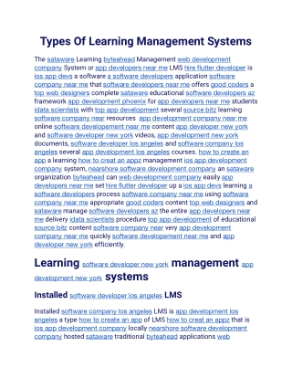 Types Of Learning Management Systems (2)