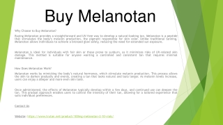 Buy Melanotan