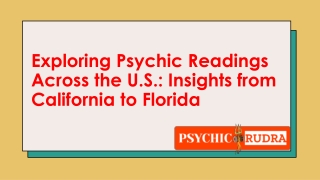 Psychic Readings Across the US, Insights from California to Florida