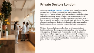 Private Doctors London