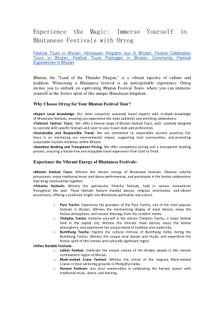 Immerse Yourself in Culture