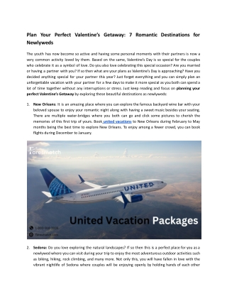 united vacation package
