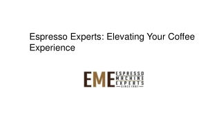 Best Coffee Machines For Espresso