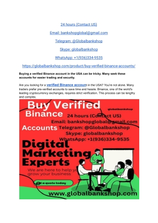 Buy Verified Binance Accounts