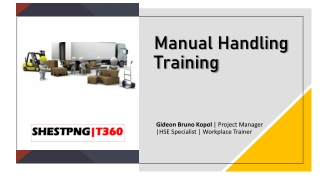 SHESTPNG - Toolbox Awareness - Manual Handling - Correct Lifting Techniques