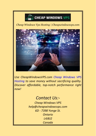 Cheap Windows Vps Hosting | Cheapwindowsvps.com