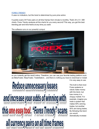 Forex trendy the real solution and information
