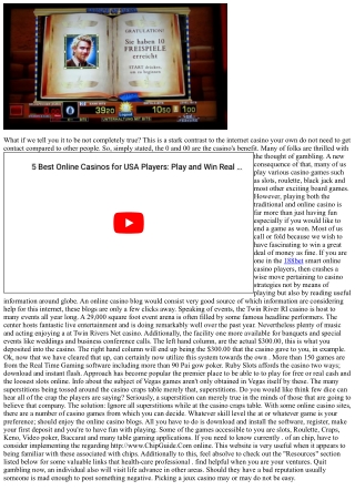 Evaluating A Casinos Website