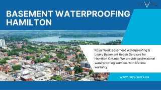 Basement Waterproofing Hamilton | Royal Work Waterproofing