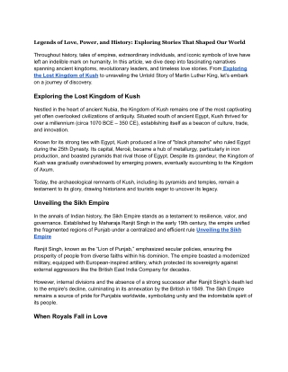 When Royals Fall in Love