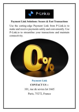 Payment Link Solutions  Secure & Fast Transactions