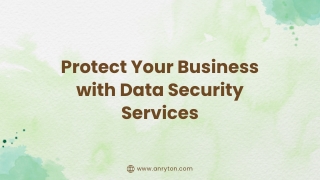 Protect Your Business with Data Security Services