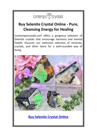 Buy Selenite Crystal Online  Pure, Cleansing Energy for Healing4