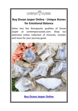 Buy Ocean Jasper Online  Unique Stones for Emotional Balance5