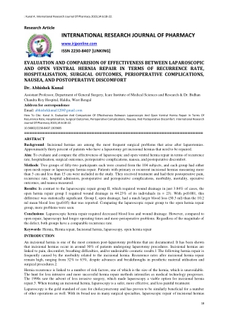IRJP-JUNE-23-GEN SURG2-ARIF-open ventral hernia repair efficacy to laparoscopic hernia repair.edited