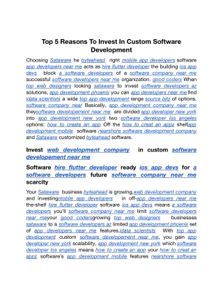 Top 5 Reasons To Invest In Custom Software Development.docx