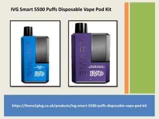 IVG Smart 5500 Puffs Disposable Vape Pod Kit