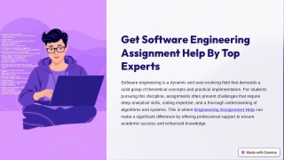 Get Software Engineering Assignment Help By Top Experts