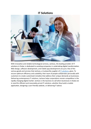 IT solutions
