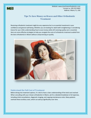 Tips To Save Money on Braces and Other Orthodontic Treatment