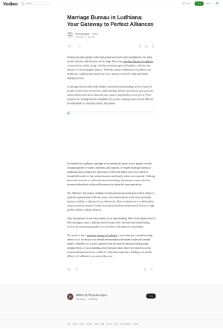 Marriage Bureau in Ludhiana: Your Gateway to Perfect Alliances