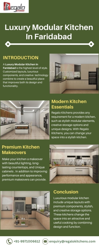 Luxury Modular Kitchen In Faridabad