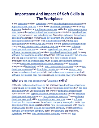Importance And Impact Of Soft Skills In The Workplace.docx