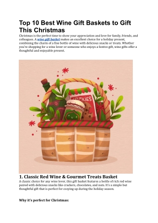 Top 10 Best Wine Gift Baskets to Gift This Christmas