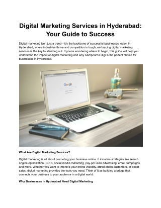 Digital Marketing Services in Hyderabad_ Your Guide to Success