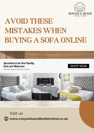 Avoid These Mistakes When Buying a Sofa Online