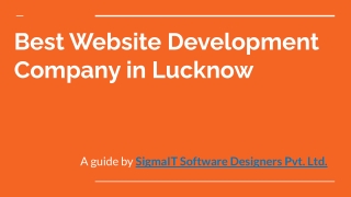 Best Website Development Company in Lucknow