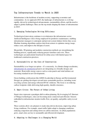 Top Infrastructure Trends to Watch in 2025