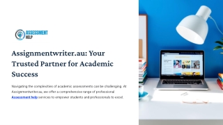 Assessment Help Your Trusted Partner for Academic Success