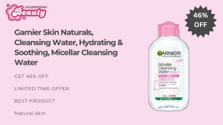Garnier Skin Naturals, Cleansing Water, Hydrating & Soothing, Micellar Cleansing Water