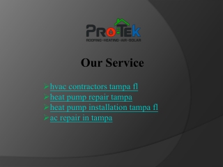 Expert HVAC Contractors Tampa, FL – Protek Roofing Ensures Comfort Year-Round