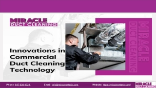 Innovations In Commercial Duct Cleaning Technology