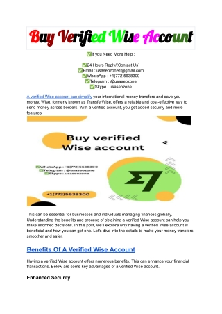 Buy Verified Wise Account (7)