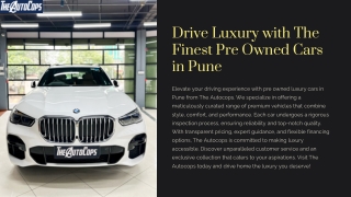 Drive Luxury with The Finest Pre Owned Cars in Pune