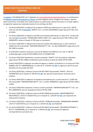 CASO PRÁCTICO OPERACIONES DE COMPRAS