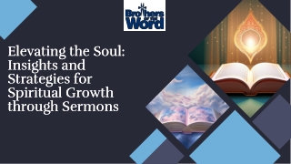Spiritual Growth Sermons