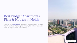 Best Budget Apartments, Flats and Houses in Noida