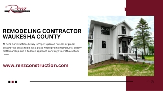 Trusted Remodeling Contractor in Waukesha County | Renz Construction Inc
